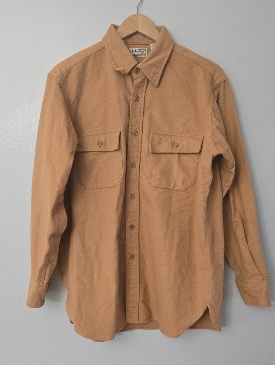 L.L. Bean Other - LL Bean Vintage Casual Orange Mens Regular Button Front Outdoors 16 / Large